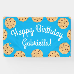 Banderoles Chocolat Chip Cookie Enfants 1er Anniversaire Part