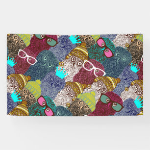 Banderoles Chouette dans la couronne