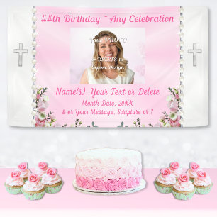 Banderoles Christian Birthday Banner, Pastor's Wife Birthday,