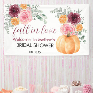 Banderoles chute d'amour burgundy rose nuptiale accueil