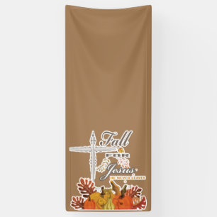 Banderoles Chute pour Jésus il ne feuille jamais 1 