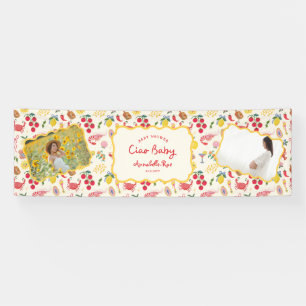 Banderoles Ciao Baby Baby Shower Personnalisé Italien
