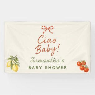 Banderoles Ciao Baby Italian Market Baby Shower