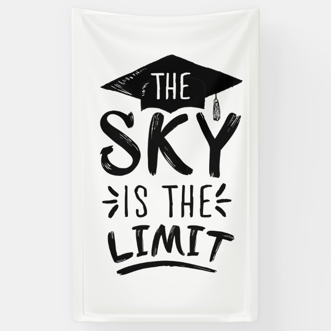 Banderoles Ciel est la limite habilement des légendes de grad (Vertical)