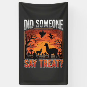Banderoles Cimetière d'alpaca Halloween Quelqu'un a dit Frian