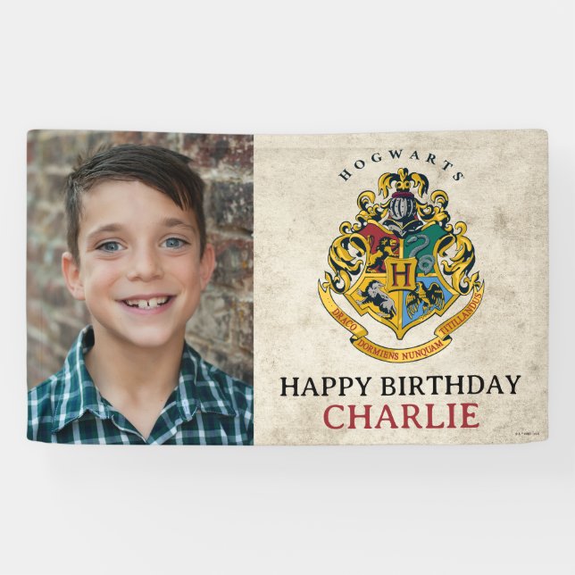 Banderoles Cimier de Poudlard Harry Potter Anniversaire (Horizontal)
