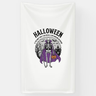Banderoles Citation drôle de cape d'Halloween squelette desig