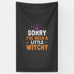 Banderoles Citation drôle de petite sorcière pour Halloween