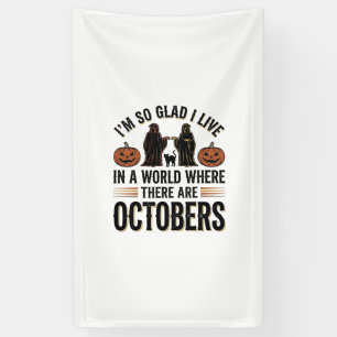 Banderoles Citation Halloween Vintage Octobre Dessin Chat Cit