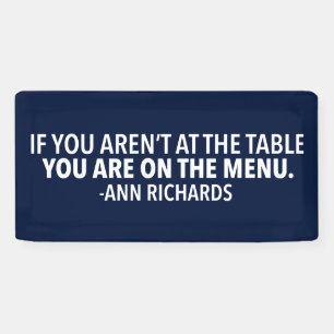 Banderoles Citation politique motivationnelle par Ann Richard