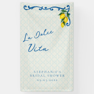 Banderoles Citron Bleu La Dolce Vita Italienne Inspiré Bridal