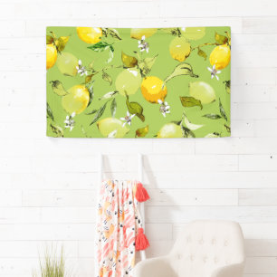 Banderoles citrons aquarelle 22
