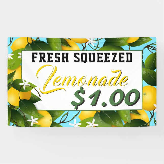 Banderoles Citrons Citrus Fruit Lemonade Stand (Horizontal)