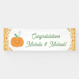 Banderoles Citrouille Baby shower mignon automne