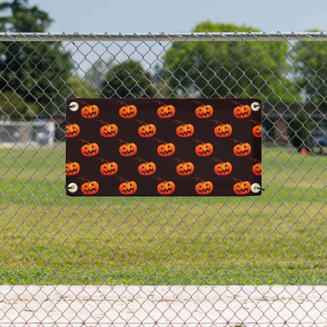 Banderoles Citrouille D'Halloween, Citrouille Orange Trou Ou  (Insitu)