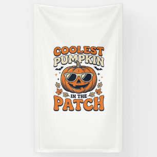 Banderoles Citrouille la plus cool du patch Halloween vintage