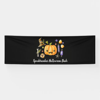 Banderoles Citrouille Spooktacular Halloween Bash Party Black