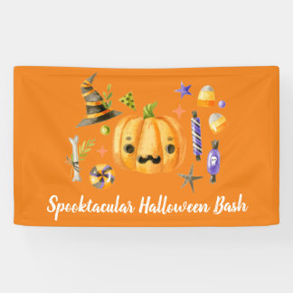Banderoles Citrouille Spooktacular Halloween Bash Party Orang