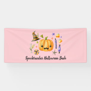 Banderoles Citrouille Spooktacular Halloween Bash Party rose