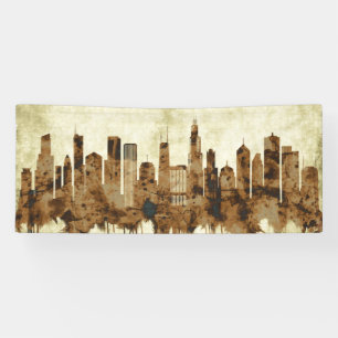 Banderoles Cityscape de l'Illinois