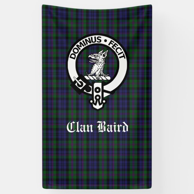 Banderoles Clan écossais Baird Tartan Plaid Vertical (Vertical)