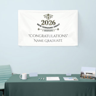Banderoles Class 2026 Graduation Banner / Pancarta Graduación
