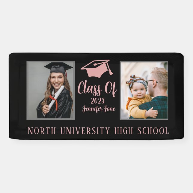 Banderoles classe 2025, classe 2026 graduation (Horizontal)