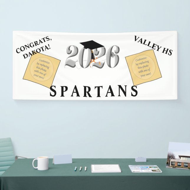 Banderoles Classe Argent de 2026 Graduation (Salon professionnel)