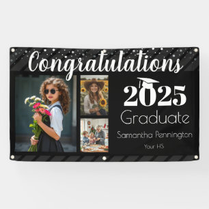 Banderoles Classe de fin d'études de 2025 Collage photo