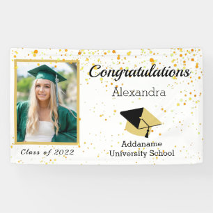 Banderoles Classe de graduation Photo moderne chic de 2022 