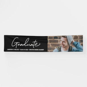 Banderoles Classe moderne de 2024 Graduate Photo Graduation
