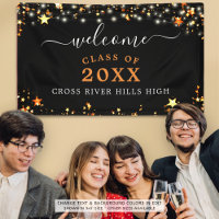 Classe Reunion Welcome Black Orange Étoiles