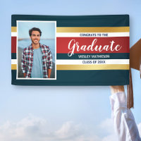 Classic Stripes Graduate Photo Graduate Party