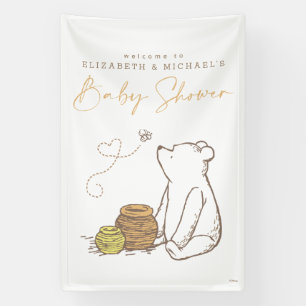 Banderoles Classic Winnie l'Affiche de bienvenue Baby shower 