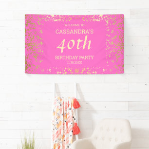 Banderoles Classy Egypt Gold arrose Anniversaire rose