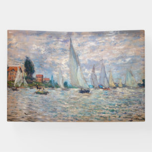 Banderoles Claude Monet - Bateaux Regatta à Argenteuil