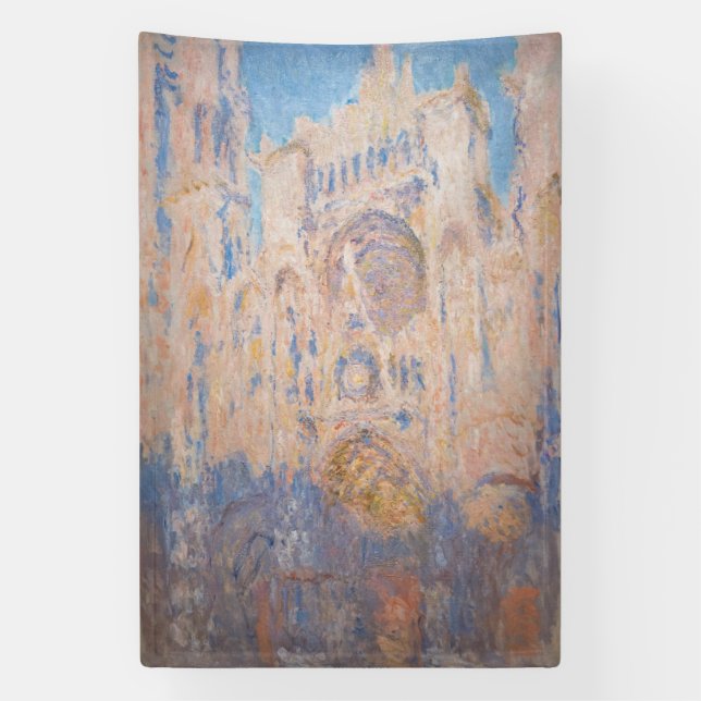 Banderoles Claude Monet - Cathédrale de Rouen au coucher du s (Verticale)