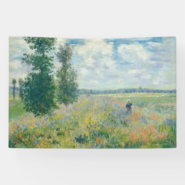 Banderoles Claude Monet - Champs de pavot près d'Argenteuil ( (Horizontal)