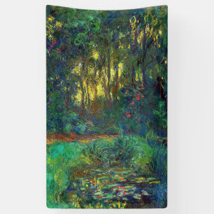 Banderoles Claude Monet - Coin d'un étang avec des Nénuphars