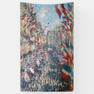 Banderoles Claude Monet - La Rue Montorgueil - Paris