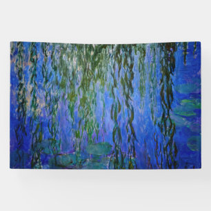 Banderoles Claude Monet - Lys d'eau avec saule plumant