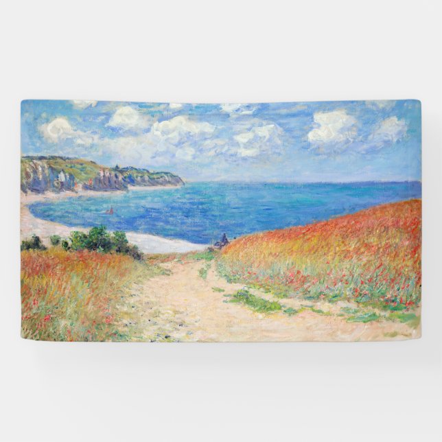 Banderoles Claude Monet - Path in Wheat Fields at Pourville (Horizontal)