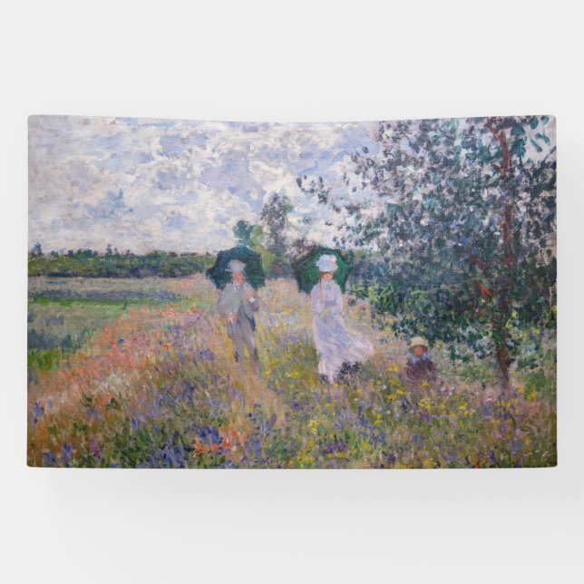Banderoles Claude Monet - Promenade près d'Argenteuil (Horizontal)