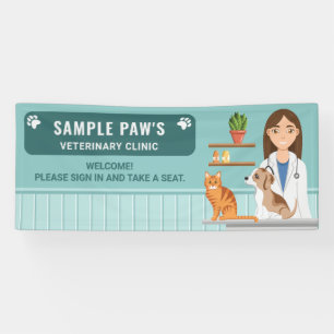 Banderoles Clinique vétérinaire Hôpital pour animaux de compa