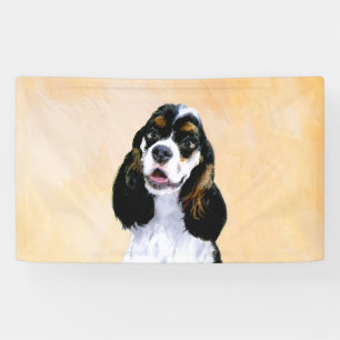 Banderoles Cocker Spaniel (Parti) Peinture - Art Chien origin