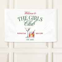 Cocktails Classy Green & Red Girl's Club