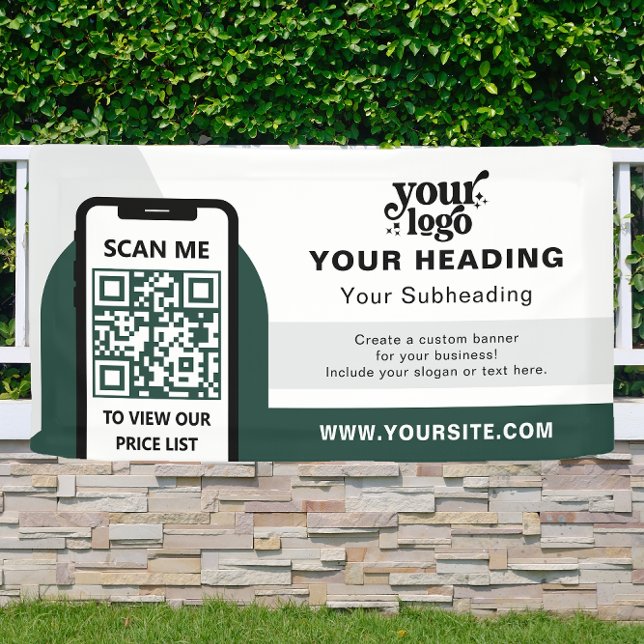 Banderoles Code QR professionnel de marque moderne (Créateur téléchargé)