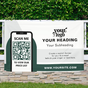 Banderoles Code QR professionnel de marque moderne