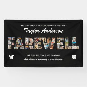 Banderoles Collage de photos pour la fête d'adieu d'un collèg