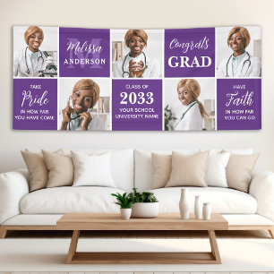 Banderoles Collage photo Chic 5 Graduation personnalisée